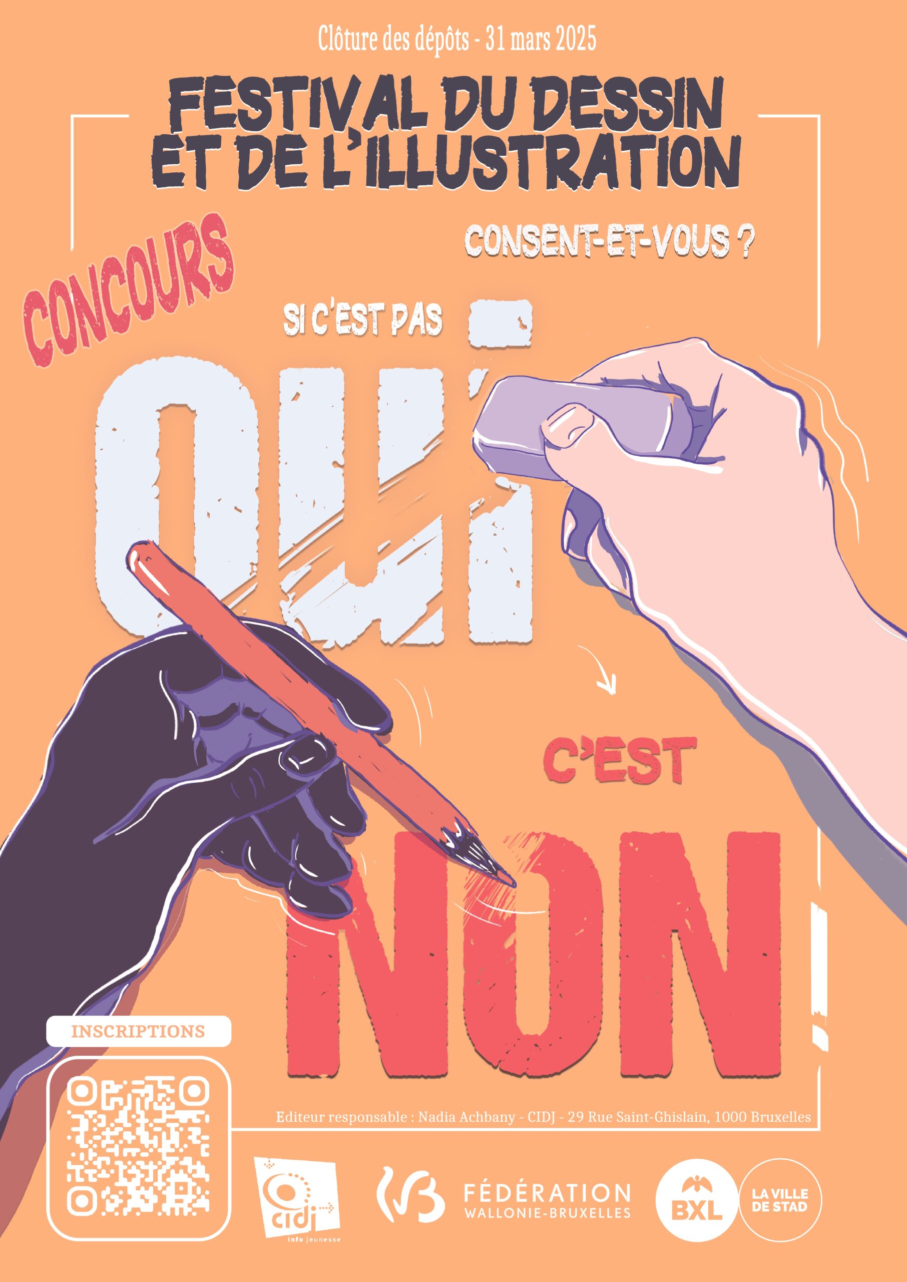 Concours Festival de Dessin et d’Illustration 2025 : Consent-et-vous ? Si c’est pas oui, c’est non !